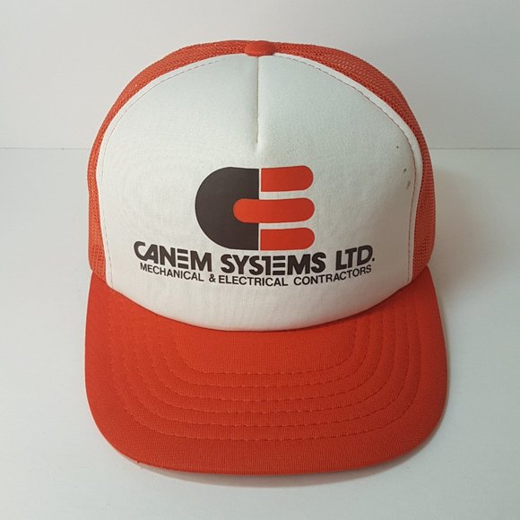 Vintage 80s CANEM SYSTEMS Hat Snapback Trucker Hat Classic Cap Alberta Edmonton - Picture 15 of 16